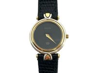 GUCCI 4500 L Ladies Watch Armbanduhr Uhr Swiss Made Schwarz Gold Schleswig-Holstein - Schleswig Vorschau