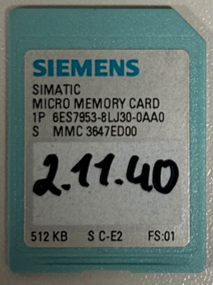 Siemens Simatic S7-300 6ES7 315-2AH14-0AB0 + micro memory card in Schorndorf