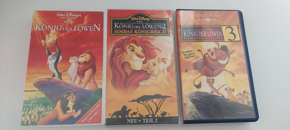 Der König der Löwen 400 02977 Walt Disneys VHS + Teil 2 und 3 in Tieckow