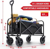 Bollerwagen Schwarz   Faltbollerwagen 61L / Bitte Lesen!! Nordrhein-Westfalen - Ostbevern Vorschau