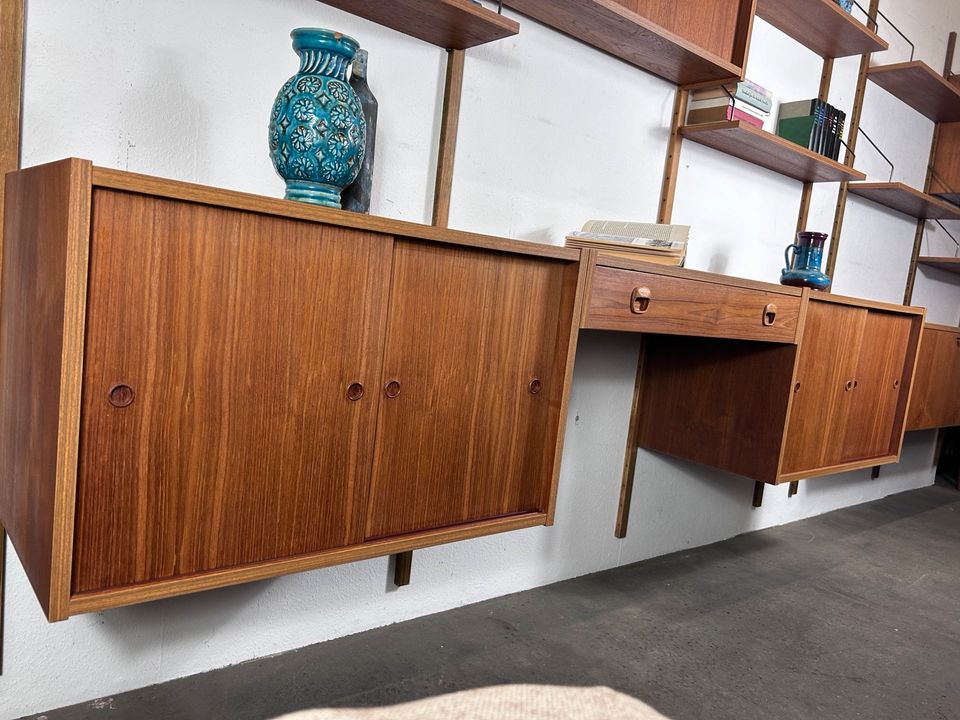 Vintage Teak Regalsystem PREBEN SØRENSEN 60s Schreibtisch Kommode in Delmenhorst