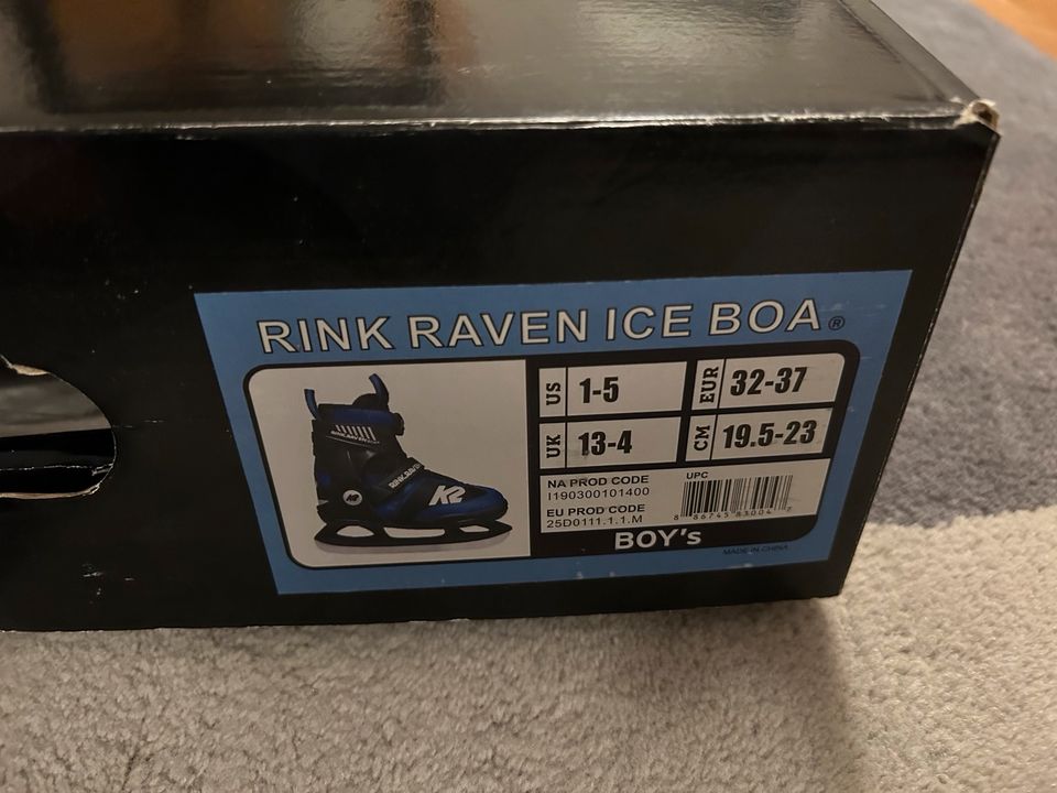 K2 Raven Ice BOA 32-37 (31-36) Schlittschuhe Zwillinge in Ahrensburg