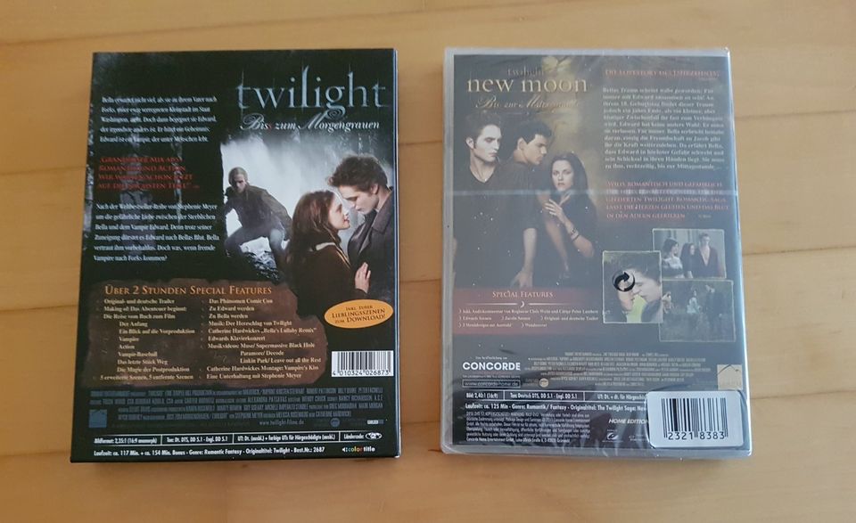 DVD TWILIGHT Biss zum Morgengrauen und Mittagsstunde new moon in Karlshuld