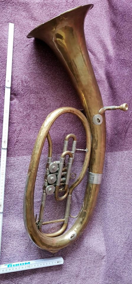 Tenorhorn, Bariton, Horn, Marschinstrumente, Musikinstrumente, in Hirzenhain