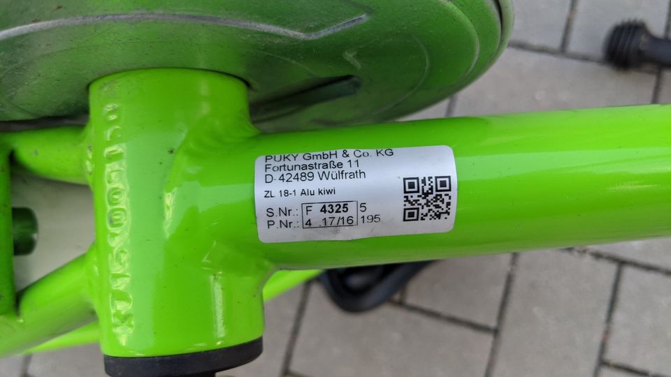 Puky ZL 18 Alu Kiwi Kinderfahrrad in Stolberg (Rhld)