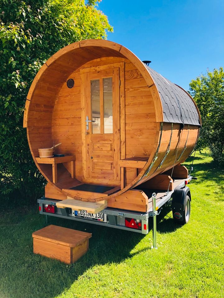 Saunafass Fasssauna mobile Sauna zu vermieten in Fürstenwalde (Spree)