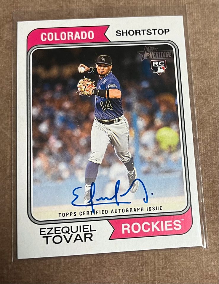 Topps Heritage 2023 Ezequiel Tovar RC Auto in Berlin