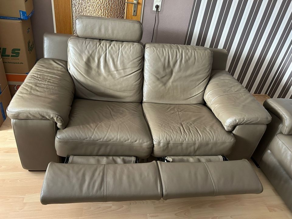 Leder Couch aus echten Leder für 100€ muss schnell raus in Worms