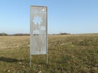 Stele "Willkommen" 22x83,5cm grau Metall Beetstecker Gartendeko Bayern - Kasendorf Vorschau