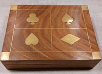 Kartenspiel Set NEU edle Holzschatulle OVP 16x12x4 cm Nordrhein-Westfalen - Heinsberg Vorschau