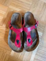 Birkenstock Gizeh Gr.40 normale Weite rot Lack Sandalen Altona - Hamburg Ottensen Vorschau