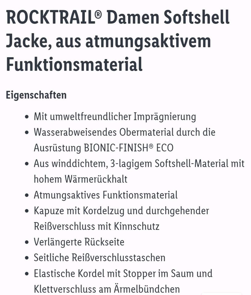 Rocktrail Funktionsjacke, Softshelljacke, khaki, 44, NEU in Mönchengladbach