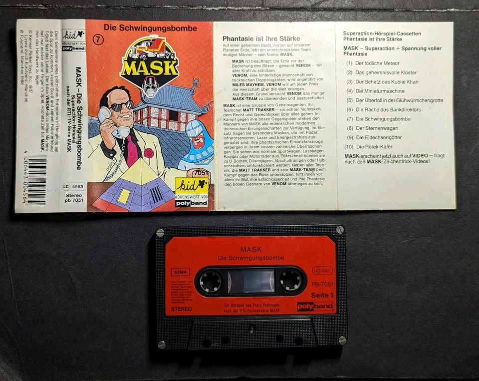 Hörspiel Kassette MASK 1988 Folge 7 in Leverkusen