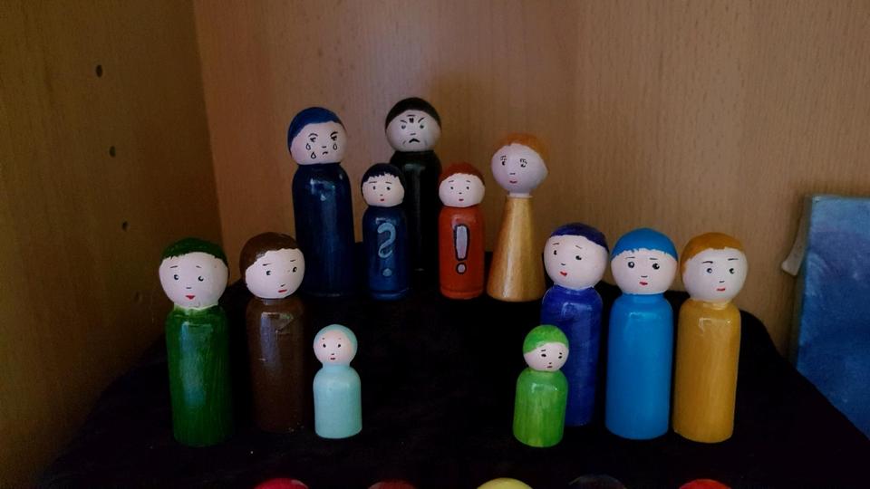 Süsse Aufstellungsfiguren für das systemische Familienbrett in Barth
