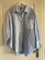 gestreifte Oversize Hemd Bluse Scandi Style Streifen Blauweiß Kreis Pinneberg - Elmshorn Vorschau