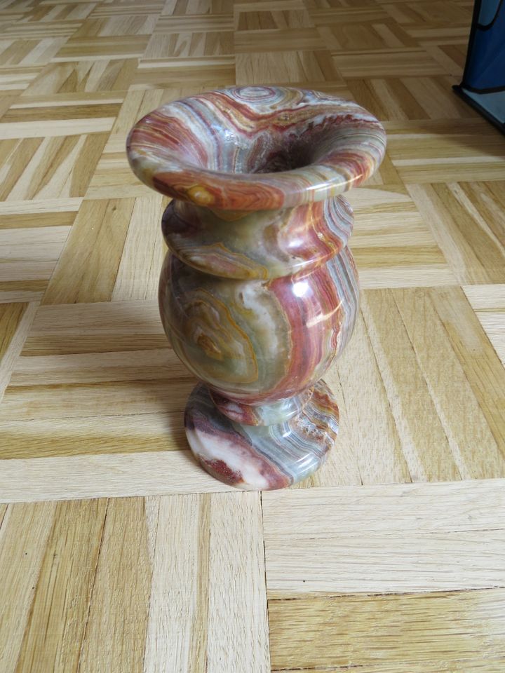 Alabaster Vase Kerzenständer in Hilden