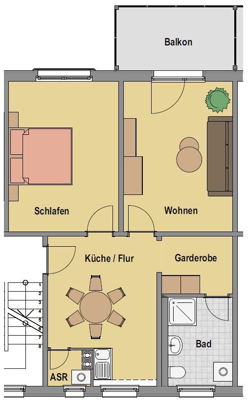 Wir sanieren für Sie! Große 2-Raumwohnung im modernen Stil in Sangerhausen