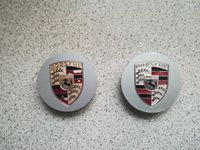 2 Porsche Metall-Radnabendeckel bunt für Oldtimer Baden-Württemberg - Sersheim Vorschau