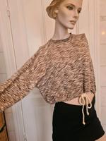 YAS Pullover Sweater Bauchfrei Oversized Beige Braun M Bergedorf - Hamburg Lohbrügge Vorschau