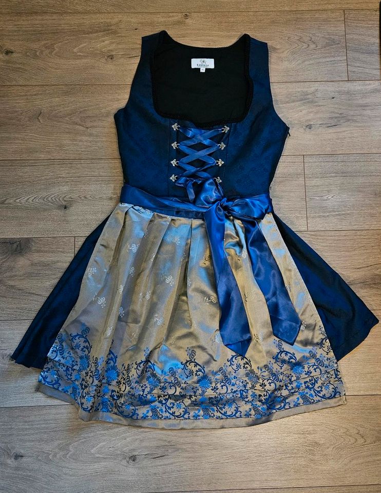 Dirndl blau Tracht Gr.40 Mini dunkelblau Edelnice in Etzelwang