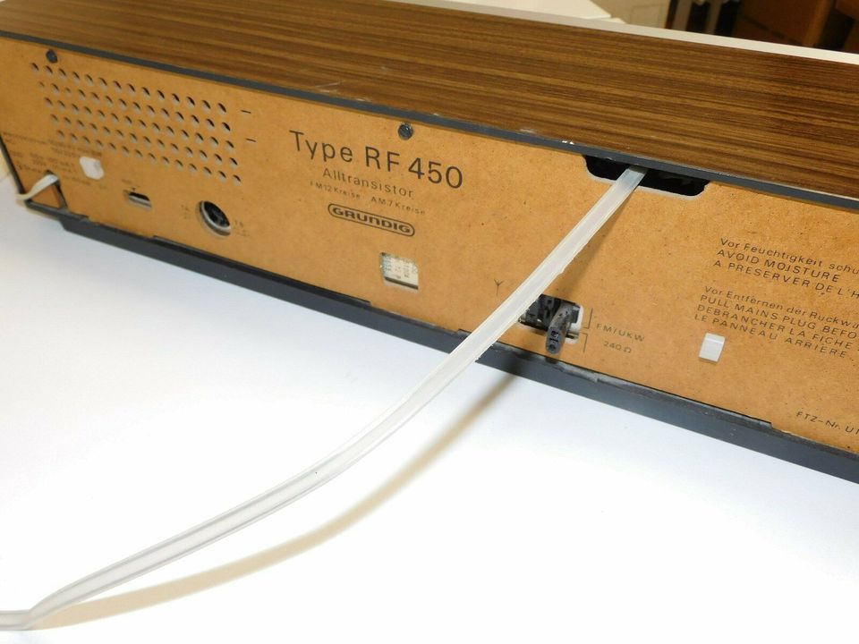 ✅ GRUNDIG RADIO TYPE RF 450 Musikgerät  Alltransistor Vintage in Plotzsägemühle