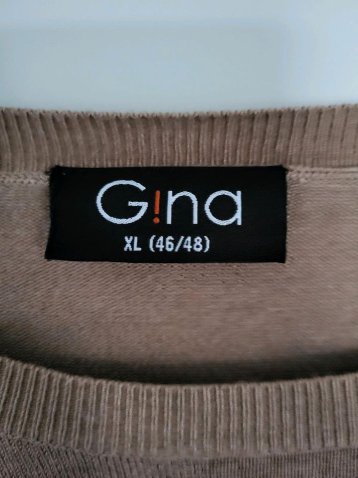 Langarmshirt Pullover Größe 46/48 braun in Rehden