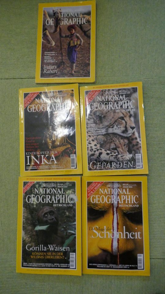 National Geographic Hefte (5x) 1993, 1999, 2000 in Dortmund