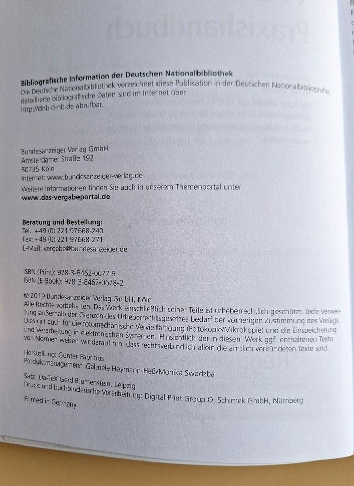 VOL/B Praxishandbuch in Herne