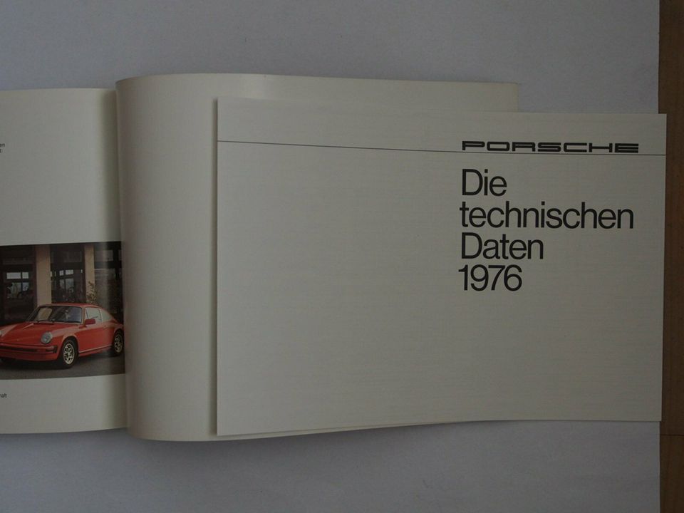 Verkaufe Porsche Prospekt 911, 1976, 32 seitig + technische Daten in Ramerberg