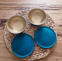 Tupperware Allegra Schalen Petrol Gold  2er Set Brandenburg - Elsterwerda Vorschau