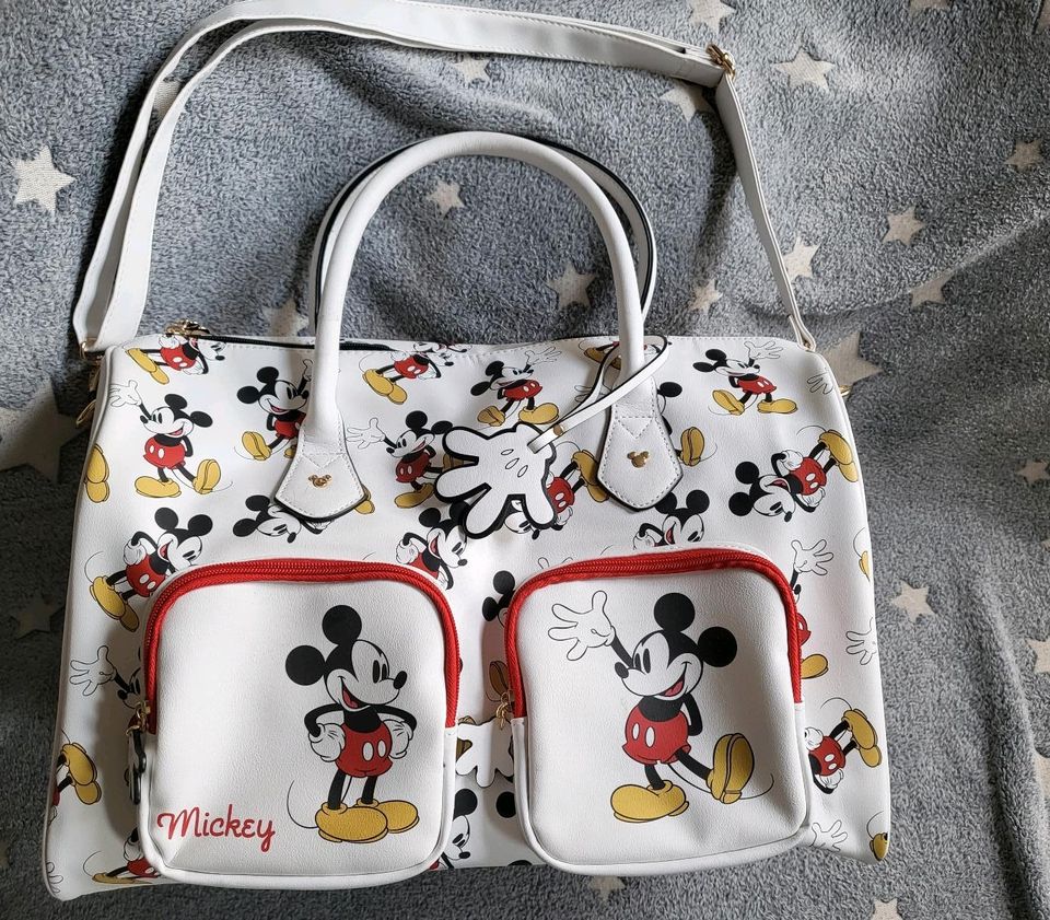 Damen Reisetasche, Kunstleder, Disney Minnie Mouse