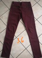 Damen Hose, Jeanshose Größe 36, stretch, bordoux, top Zustand Niedersachsen - Wesendorf Vorschau