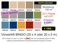 1 Rolle (100 qm) Vorwerk® Bingo - € 1000 sparen - (UVP € 2990) Niedersachsen - Osloß Vorschau