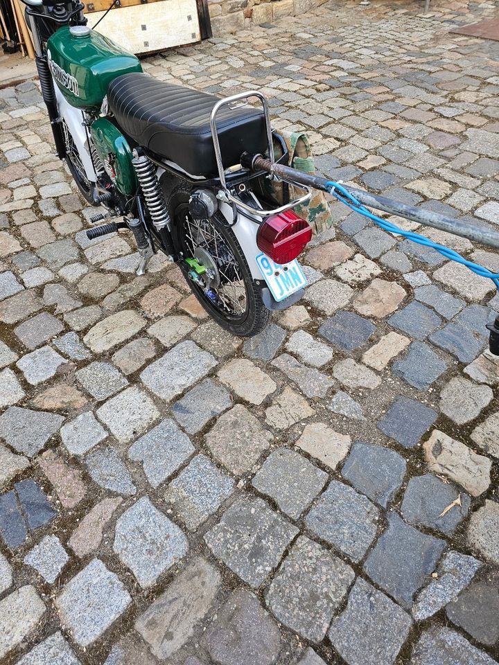 Simson S51 mit Anhänger in Hohenmölsen