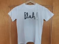 Shirt T-Shirt weiß "Blah!" Gr. 122/128 Sachsen - Wildenfels Vorschau