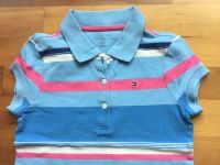 Tommy Hilfiger Polo shirt hemd kurzarm gestreift blau Rosa kinder Frankfurt am Main - Nordend Vorschau