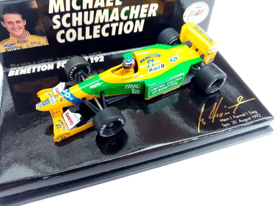 BENETTON FORD B192 MICHAEL SCHUMACHER GP SPA BELGIEN 1992 1:64 in Laxten