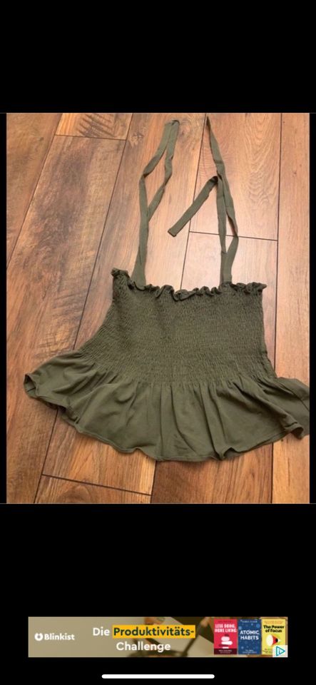 Boho Top M grün kaum an in Koblenz