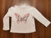 Langarmshirt weiß rosa Schmetterling Glitzer 98 Nordrhein-Westfalen - Vreden Vorschau