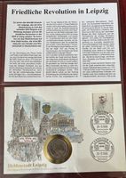 Numisbrief Heldenstadt Leipzig mit 5 Mark Münze von 1990 Niedersachsen - Goslar Vorschau