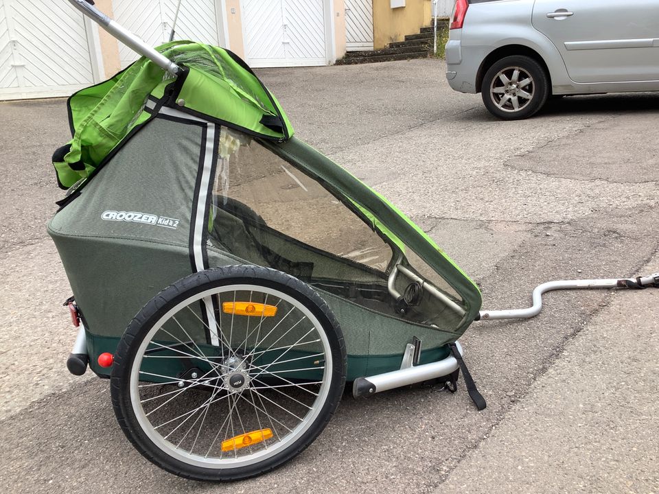 Fahrradanhänger Croozer Kid for 2 mit Buggyrad und Joggerrad in Tübingen