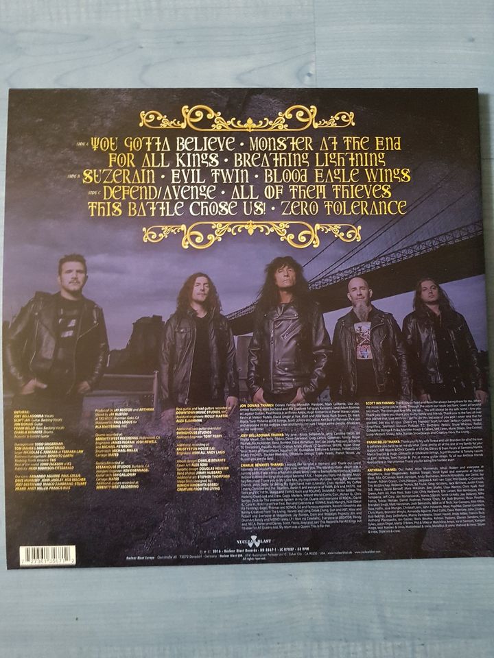 ANTHRAX FOR ALL KINGS Doppel Vinyl Black in Dortmund