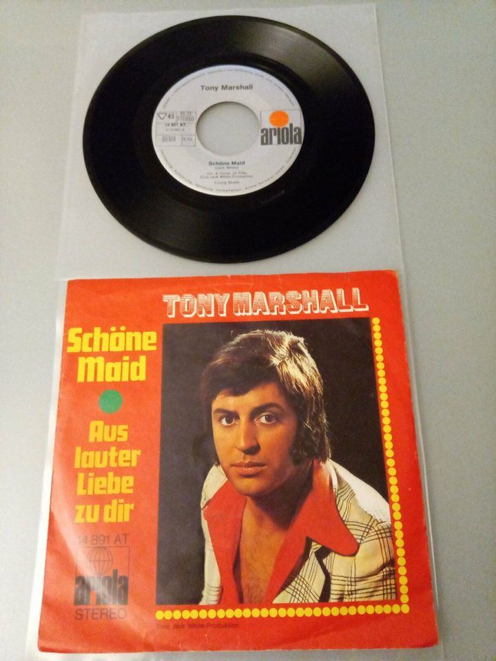 Tony Marshall Single – Schöne Maid – aus Deutschland von 1971 in Köln