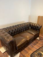 Vintage Chesterfield Leder-Couch zu verkaufen Baden-Württemberg - Neckargemünd Vorschau