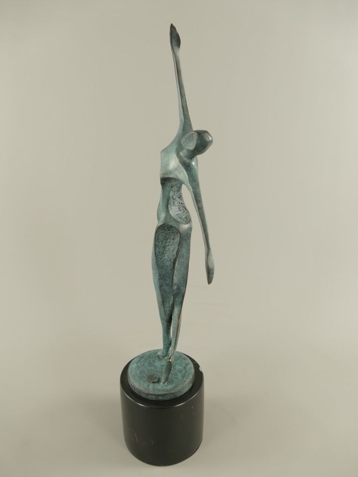 Bronze Figur Tänzerin Frau moderne Kunst Skulptur in Centrum