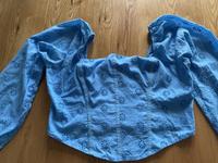 Hollister Top mit Stickerei Gr . XL 40 in blau Korsettstil Niedersachsen - Seevetal Vorschau