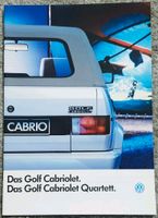 Prospekt VW Golf I Cabriolet, Cabriolet Quartett 8/1990 Nordrhein-Westfalen - Mönchengladbach Vorschau