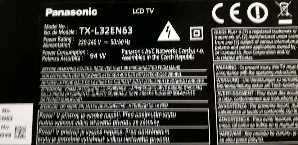 TV Fernseher LCD Panasonic TX-L32EN63 in Essen