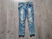 Jeans, Janina, Gr. 38, L29, Skinny, used look, Fransen Wandsbek - Hamburg Bramfeld Vorschau