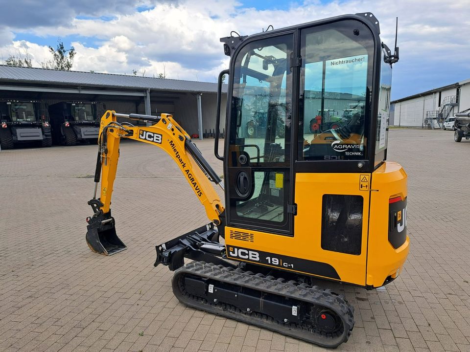 JCB 19 C-1 Minibagger, Bagger, Baumaschinen, Radlader, Mieten in Fehrbellin